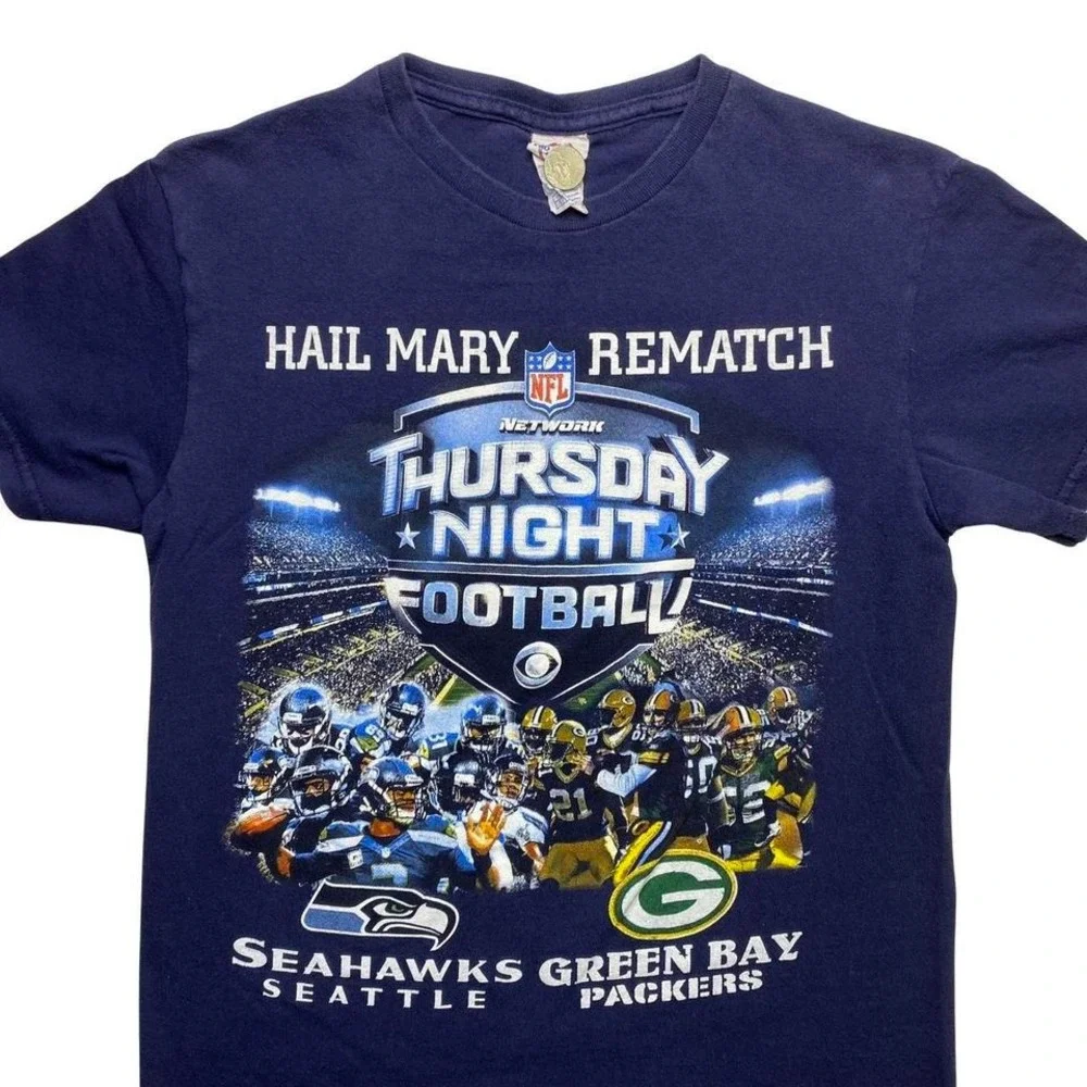 2014 Seattle Seahawks‎ vs Green Bay Packers football shirt